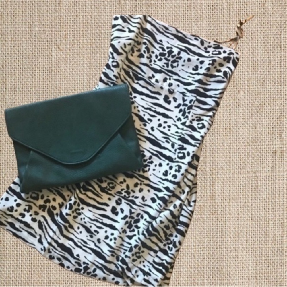 Cute camisole mini animal print dress